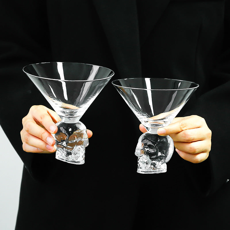 Skull Elegance Cocktail Glass Set – Modern Luxury Design