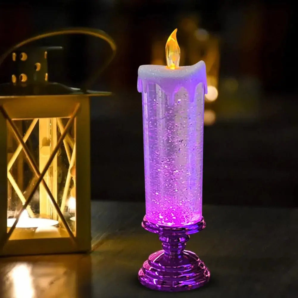 7-Color Gradient LED Crystal Candle - Julia M LifeStyles