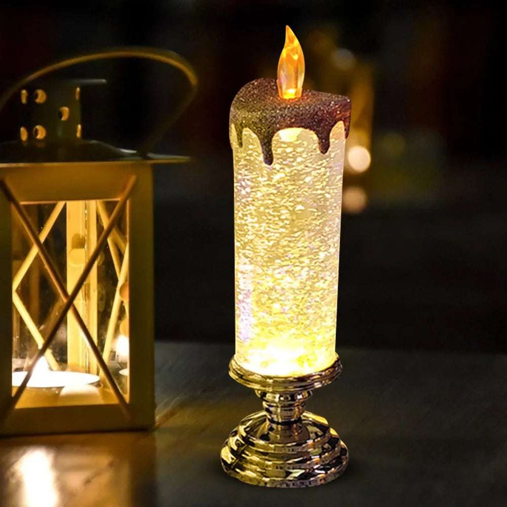 7-Color Gradient LED Crystal Candle - Julia M LifeStyles