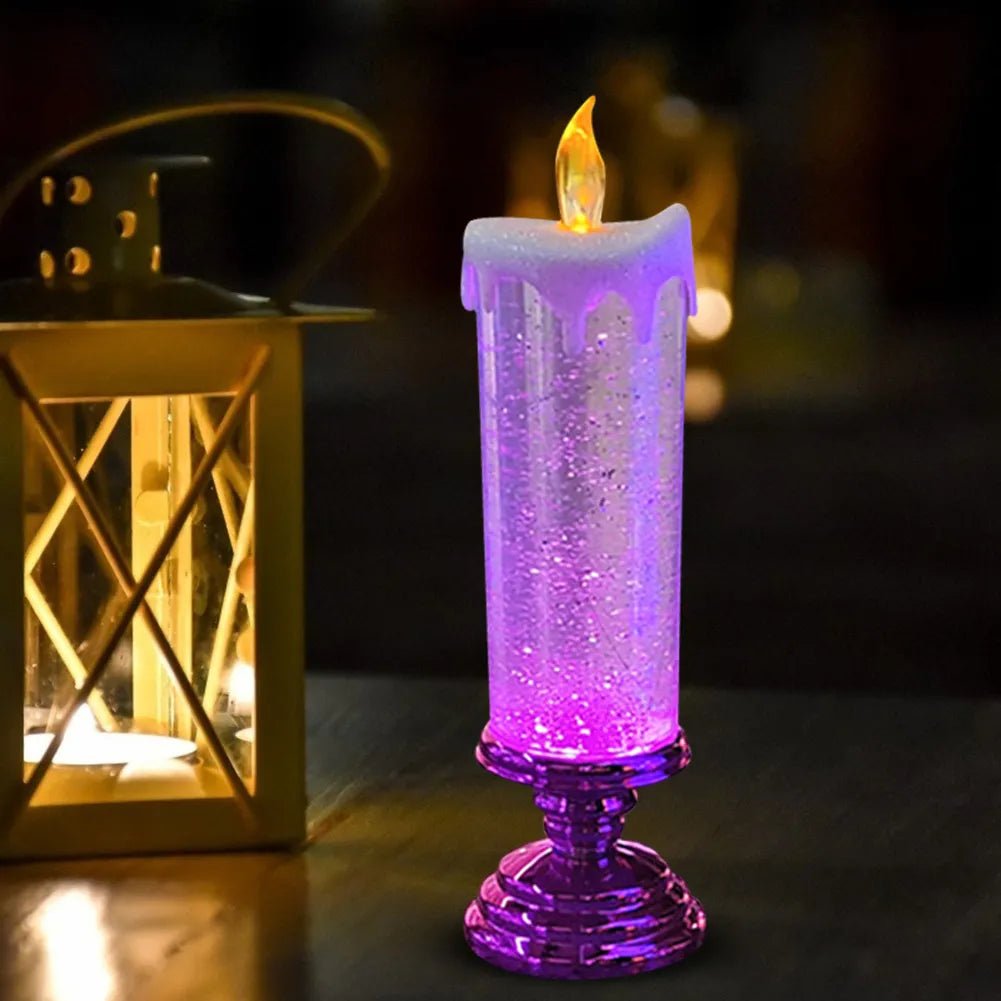 7-Color Gradient LED Crystal Candle - Julia M LifeStyles