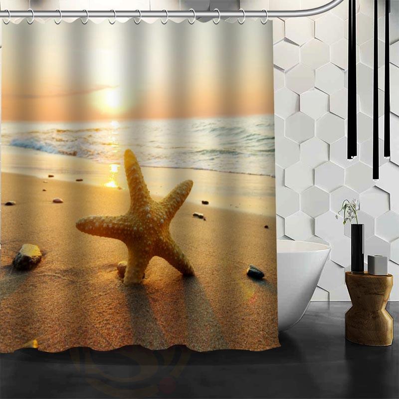 Waterproof Shower Curtain Bathroom Curtain Beach Spa Shower Curtain - Julia M LifeStyles