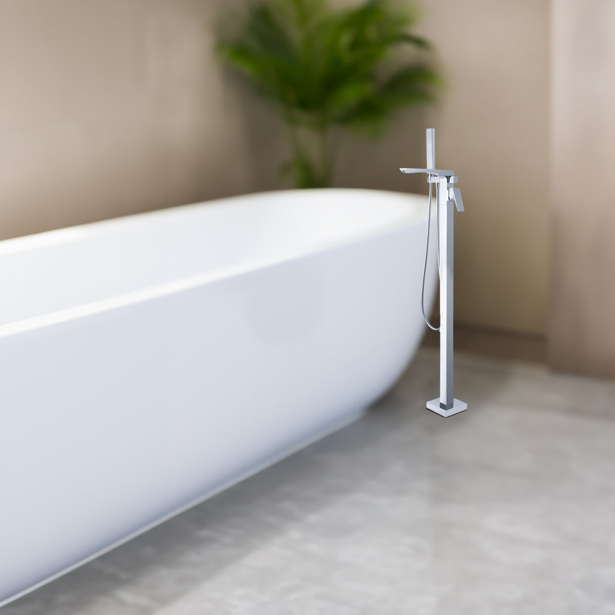 Single Handle Floor Mounted Freestanding Tub Filler - Julia M LifeStyles