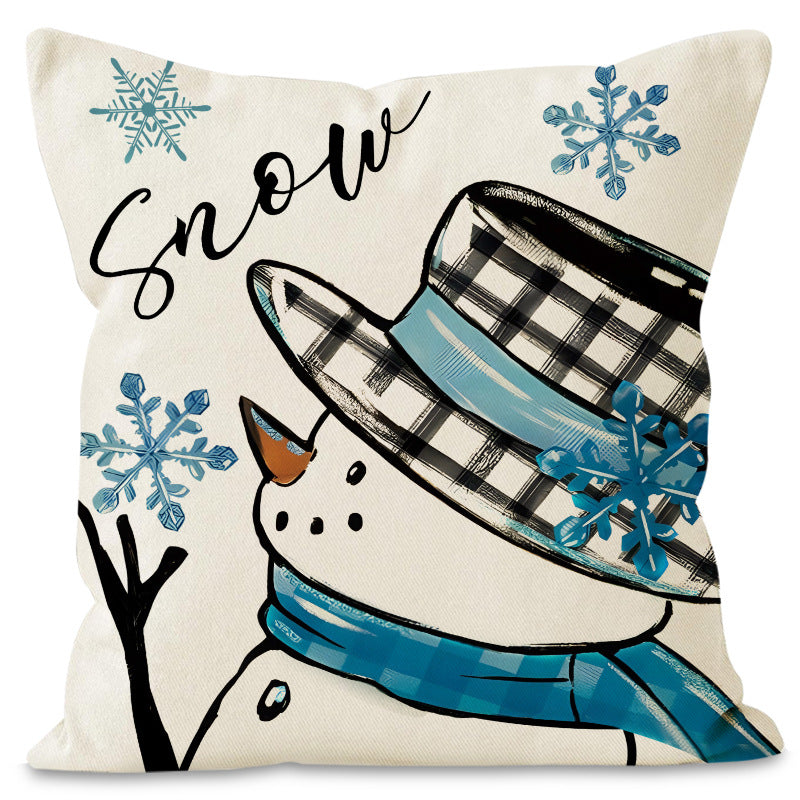 Christmas tree checkered pillow cover holiday bedroom decoration pillowcase office seat linen waist pillowcase Julia M Home & Kitchen