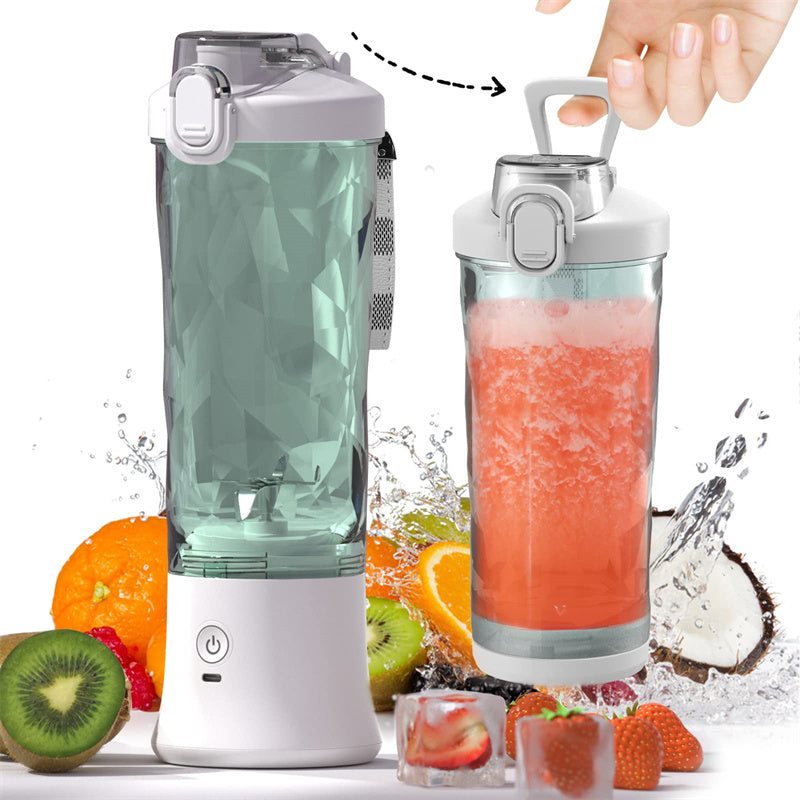 Luxury 6-Blade Portable Personal Blender with 20oz Capacity & Type-C Charging