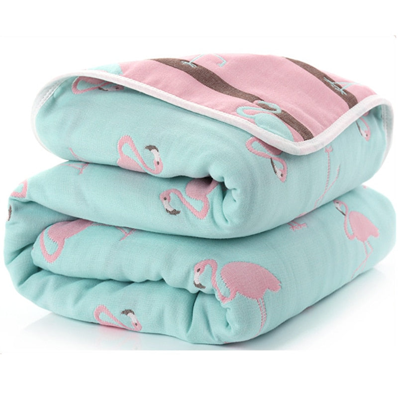 Baby Blankets Newborn Muslin Cotton 6 Layers Thick Swaddle Kids Receiving Blankets Children Cover Bedding eprolo