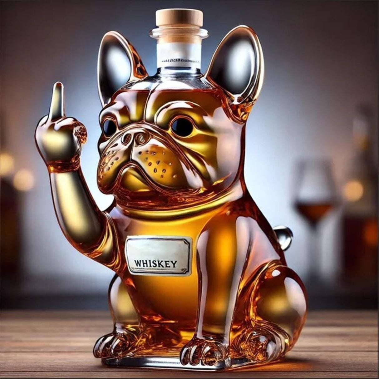 10Oz Funny Middle Finger Duck/Turtle/Dog Whisky Glass Decanter – Bar/Office/Home Decor. Julia M Home & Kitchen