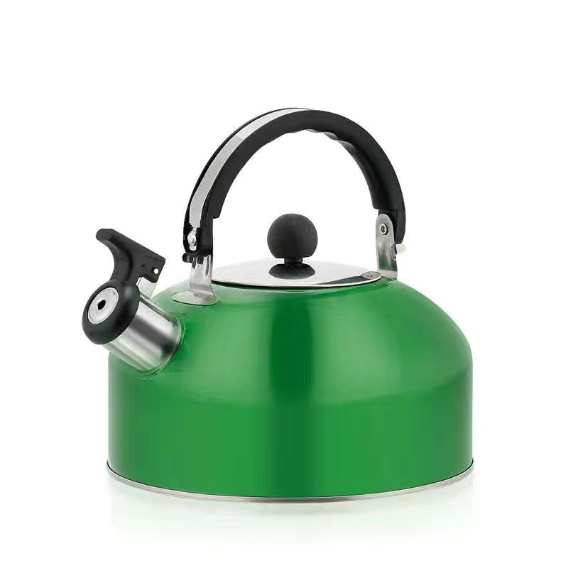 A 3L stainless - steel kettle for gas heating. It features a whistle and a comfortable handle, suitable for cooking and tea. Julia M Home & Kitchen