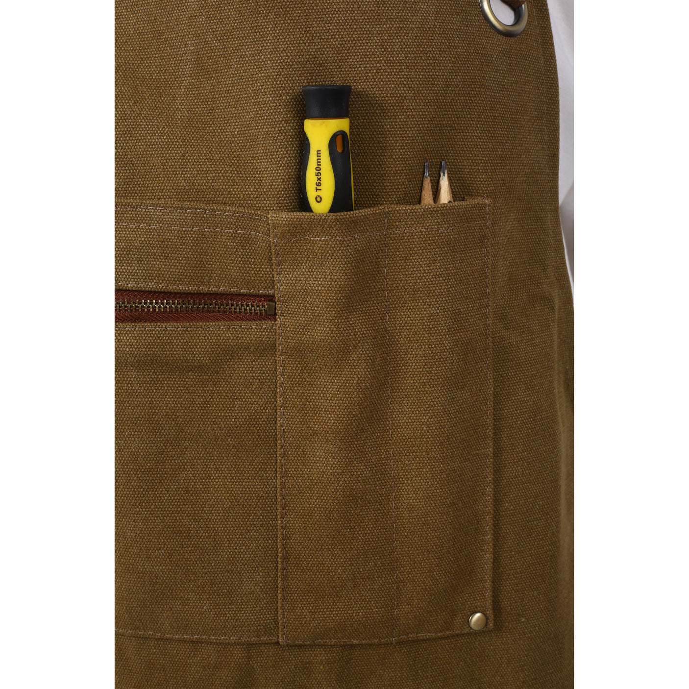 Long heavy-duty canvas tool apron, carpenter apron, carpenter 16 ounces, fully adjustable, no need for waxing eprolo