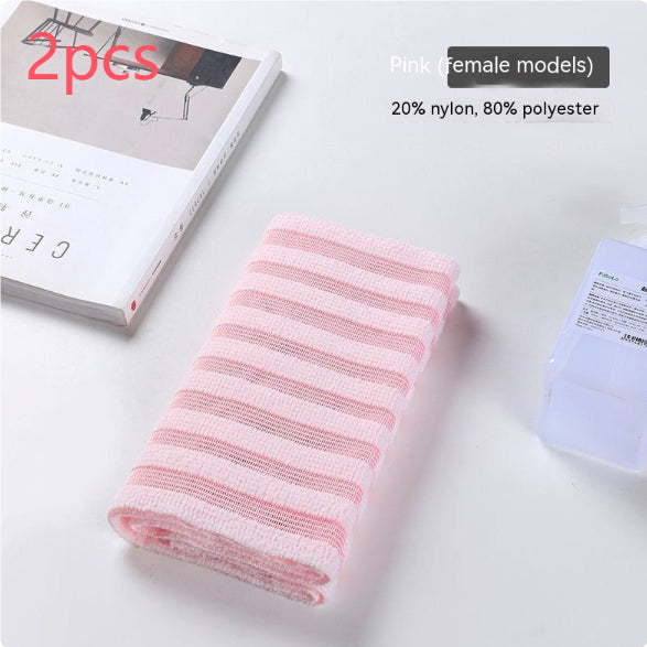 Luxurious Double-Sided Bamboo Fiber Bath Towel – Elegant Plaid & Striped Styles