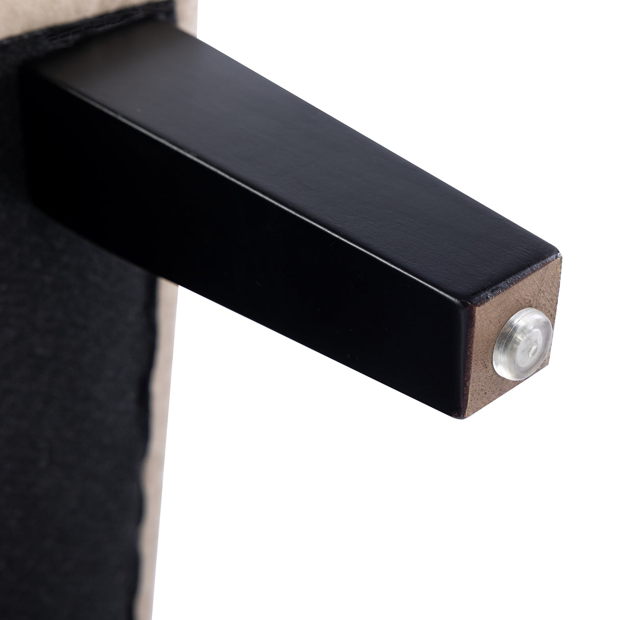 Velvet Upholstered Accent Chair with Cream Piping, Tan and Cream - Julia M LifeStyles