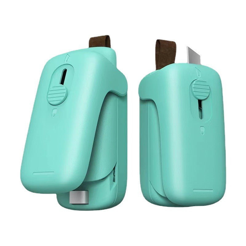 Portable Chip Bag Sealer Machine, With Cutter Handheld Heat Mini Chip Bag Sealer eprolo