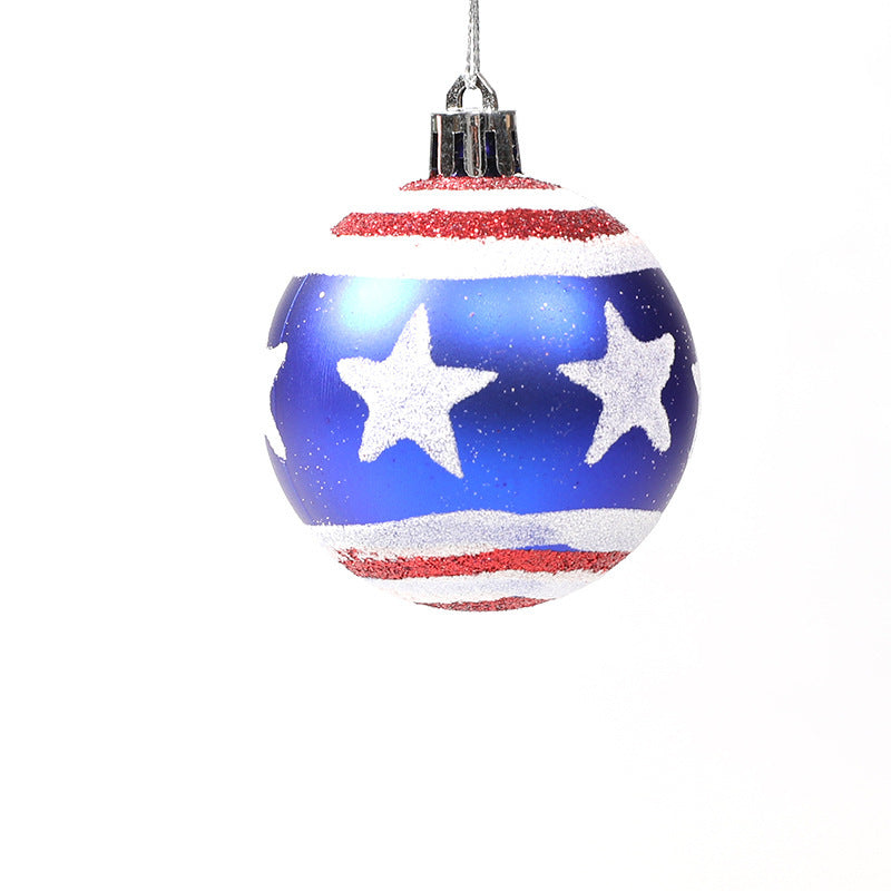 Hanging decorative props Captain America Christmas plastic ball hand-painted ball cover Julia M Home & Kitchen
