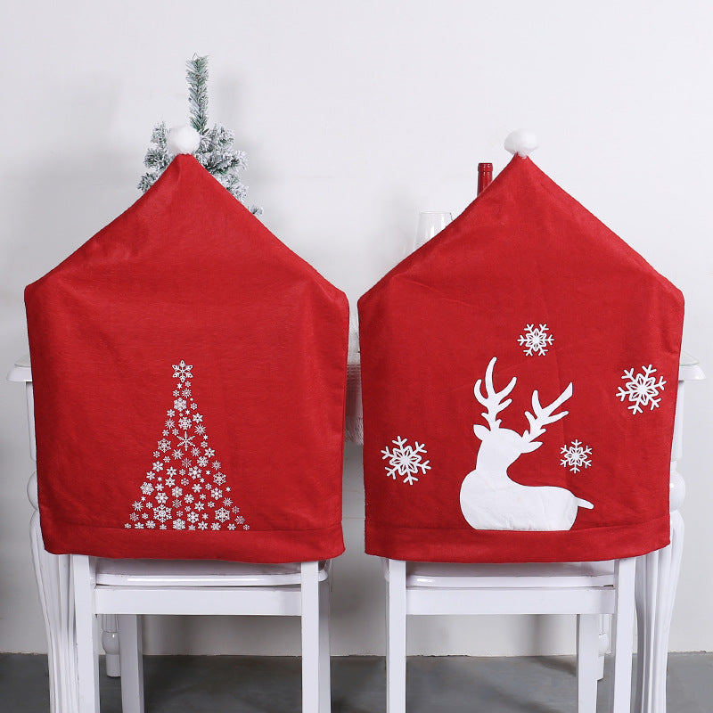 Christmas Bell Chair Cover Snowman Chair Cover Restaurant Bar Table Decoration Julia M Home & Kitchen