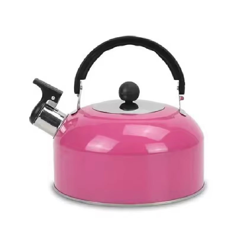 A 3L stainless - steel kettle for gas heating. It features a whistle and a comfortable handle, suitable for cooking and tea. Julia M Home & Kitchen