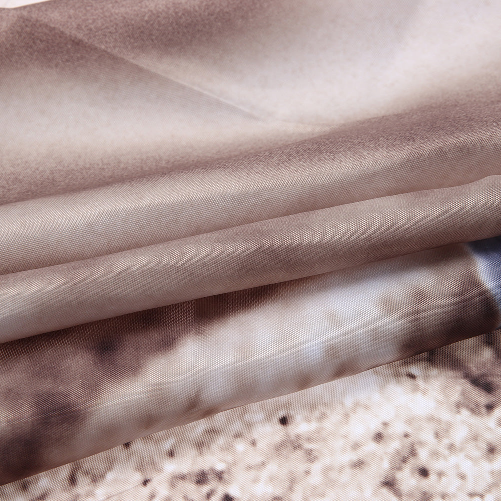 Bathroom Shower Curtain Bathroom Decoration Waterproof Sand&Stone Printed Pattern - Julia M LifeStyles