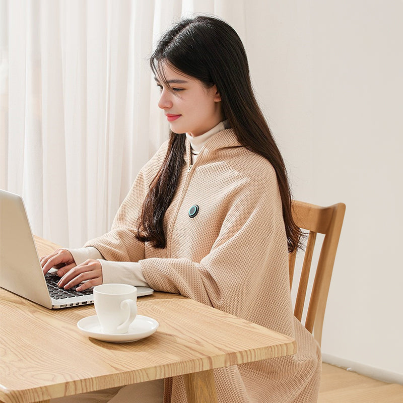Versatile Women's Portable Heated Shawls: Combining Soft Zipper and USB Heating Technology for Cozy Warmth - Julia M LifeStyles