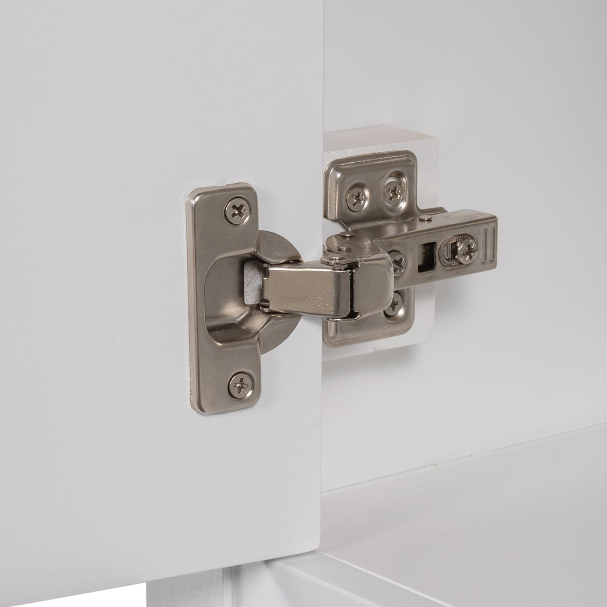 24" White Modern Sleek Bathroom Vanity Elegant Ceramic Sink with Solid Wood Frame Open Style Shelf Julia M Home & Kitchen