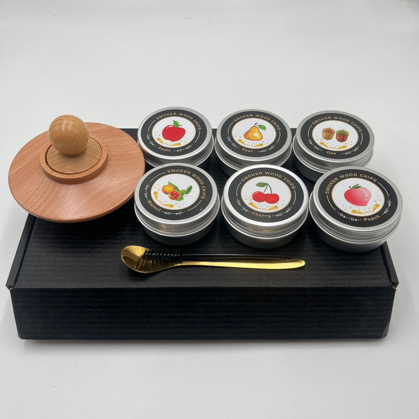 Solid wood wine barrel smoker bar whiskey seasoning tool smoked wine barrel set eprolo