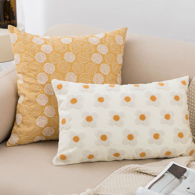 Nordic Ins Style Embroidered Pillowcase