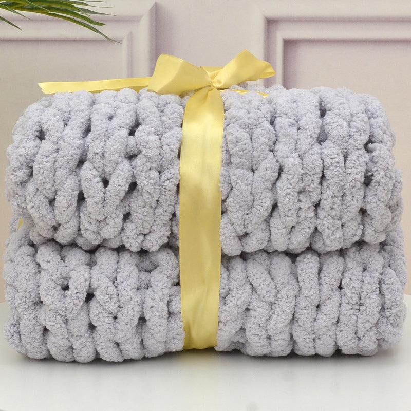 Handmade Thick Wool Woven Blanket in Various Colors Julia M Home & Kitchen