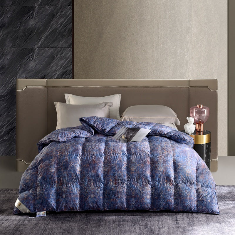 Luxurious 3D Printed All-Season White Goose Down Quilt