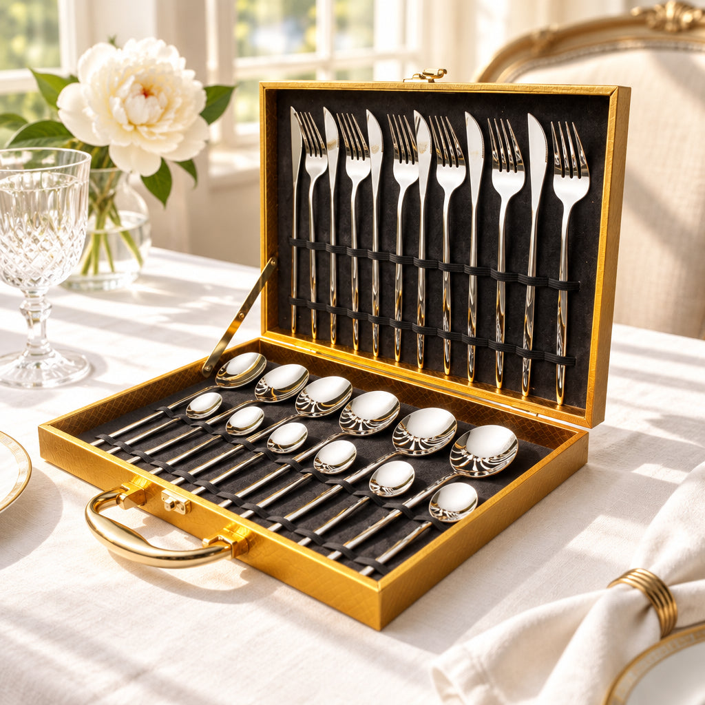 Palette 24-Piece Stainless Steel Flatware Set