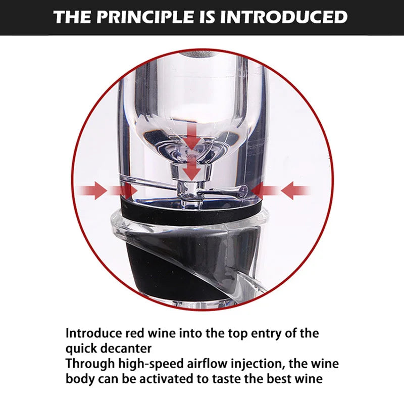 Wine Aerator Decanter Pourer Spout Set With Filters Purifier Stand Diffuser Air Aerating Strainer Aerator Wine for Dining Bar Julia M Home & Kitchen
