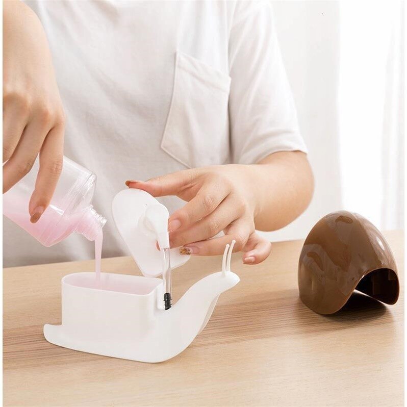 Snail Design Liquid Soap Dispenser Facial Cleanser Organize Bottle Shampoo Shower Gel and Lotion Storage Bottles 120ml Julia M Home & Kitchen