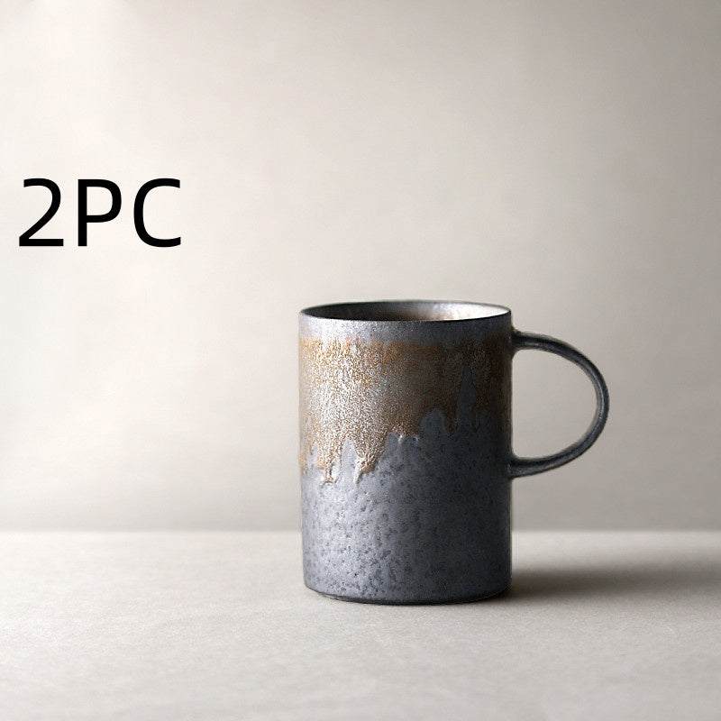 Vintage stoneware coffee cup