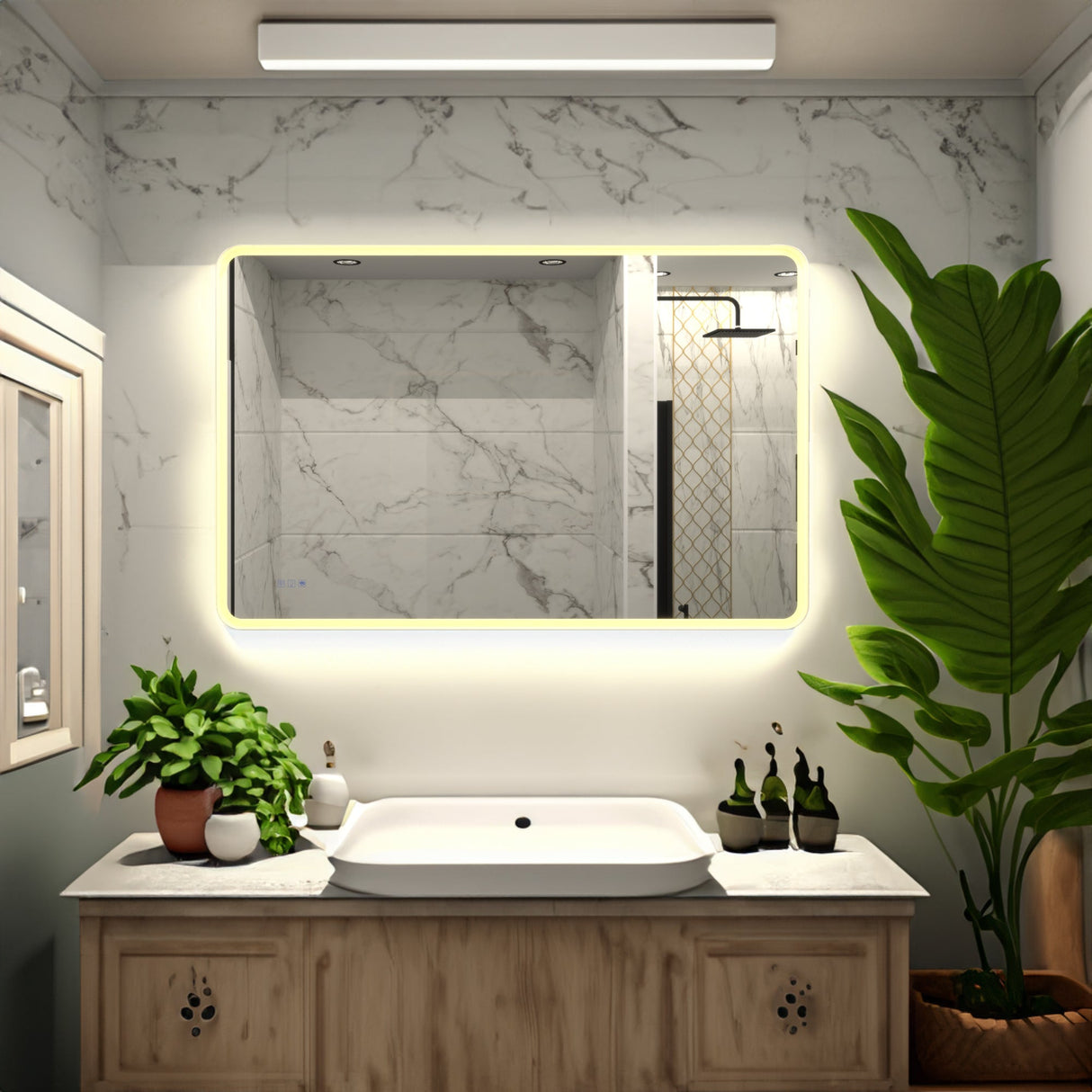 BATHROOM LED MIRROR Julia M Home & Kitchen