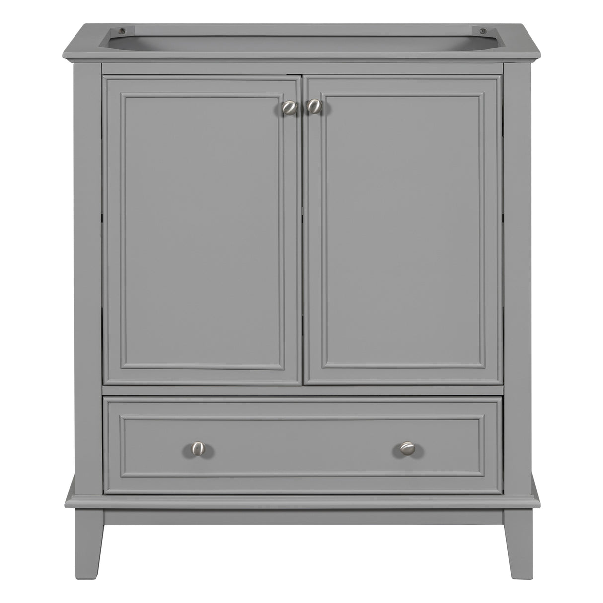 30 inch bathroom vanity no sink base only gray - Julia M LifeStyles