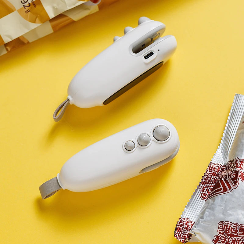 Mini Heat Bag Sealing Machine Package Sealer Bags Plastic Food Sealer Clip Bag Handheld Sealer Food Packaging Heat Sealer - Julia M LifeStyles