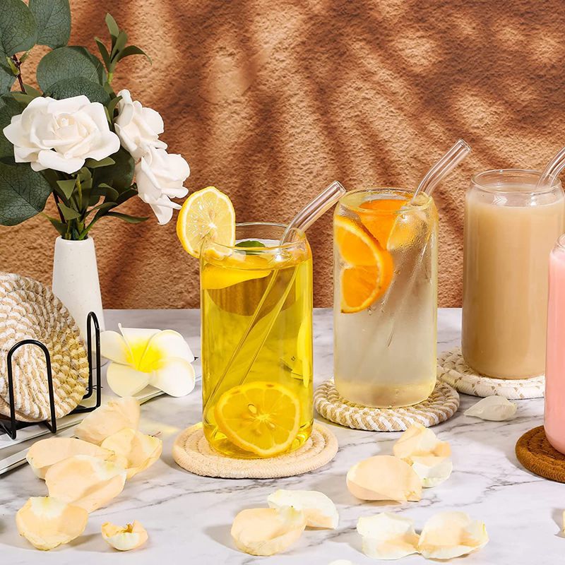 Cotton thread placemat hand woven insulation mat bowl mat cup mat thickened and simple cotton linen table mat eprolo