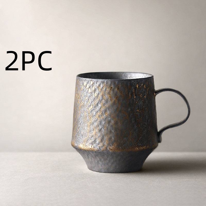 Vintage stoneware coffee cup