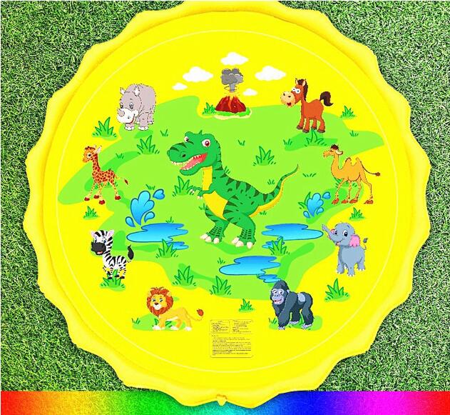 170 CM Summer Children's Baby Play Water Mat Games Beach Pad Lawn Inflatable Spray Water Cushion Toys Outdoor Tub Swiming Pool - Julia M LifeStyles