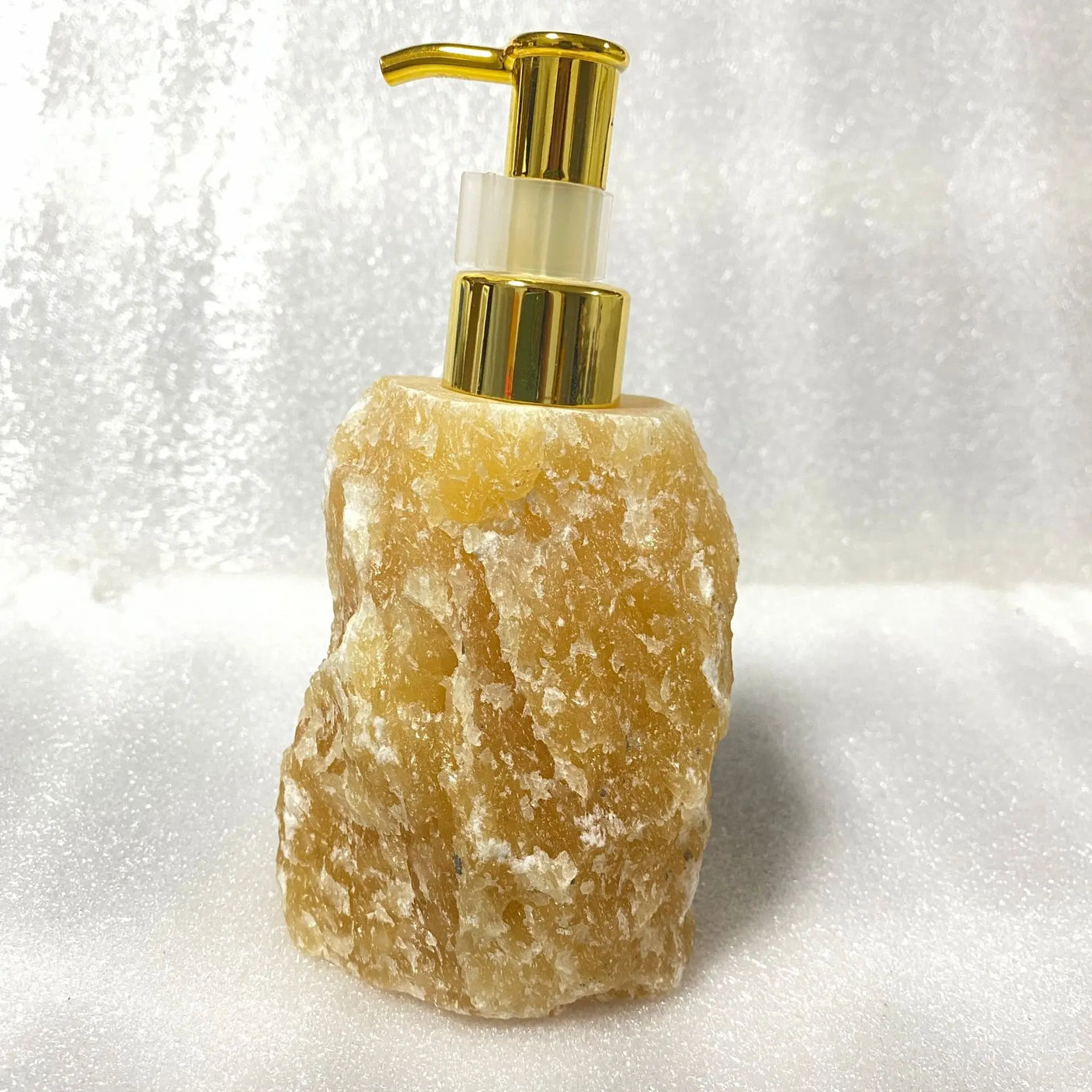 1 PCS Natural Pink Crystal Stone Press Bottle Dispenser 30ml Liquid Dispenser Shower Gel Wash Light Luxury Bathroom Accessory - Julia M LifeStyles