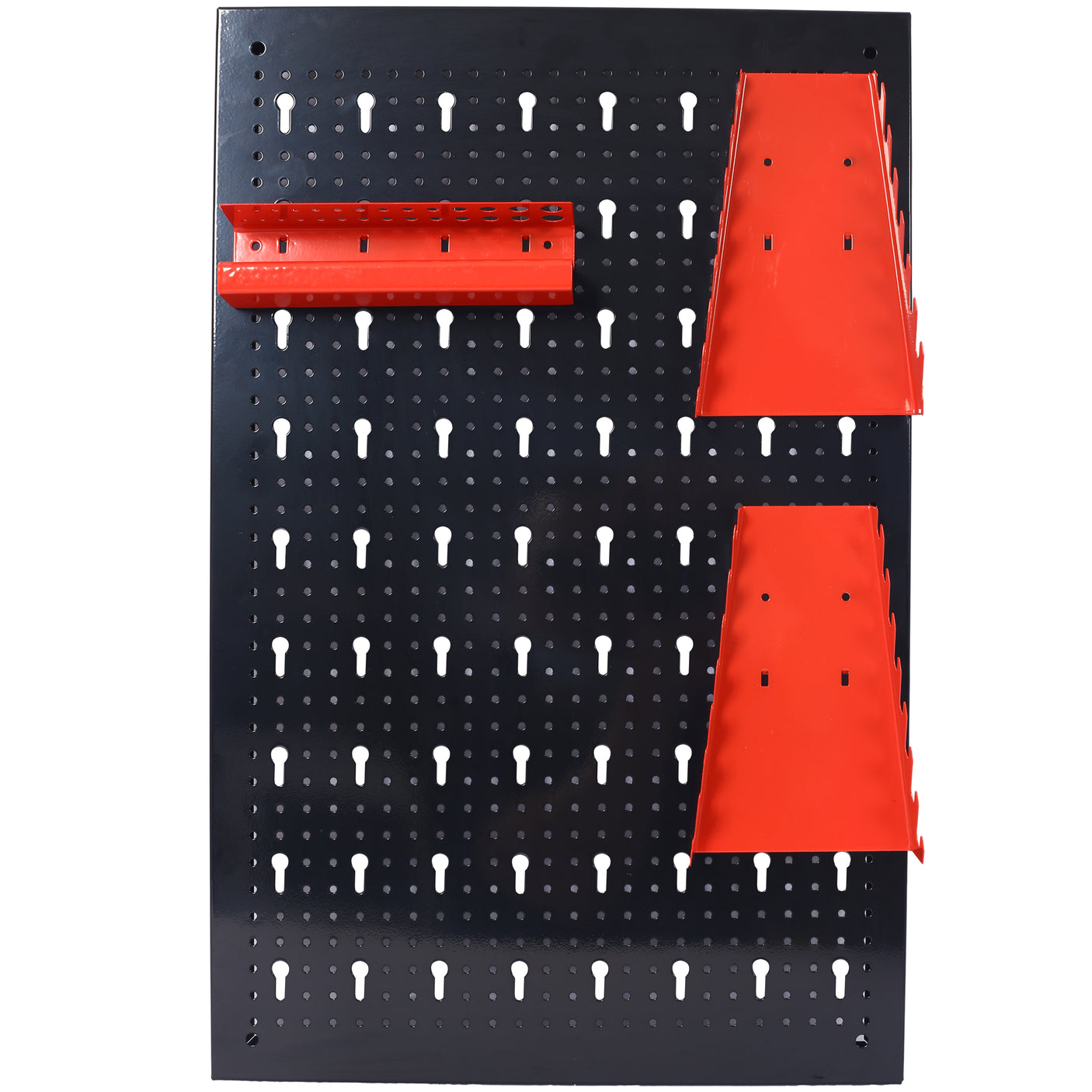 4-foot metal garage nail board tool rack with 3 nail board wall mounted tools for storing nail boards, black - Julia M LifeStyles
