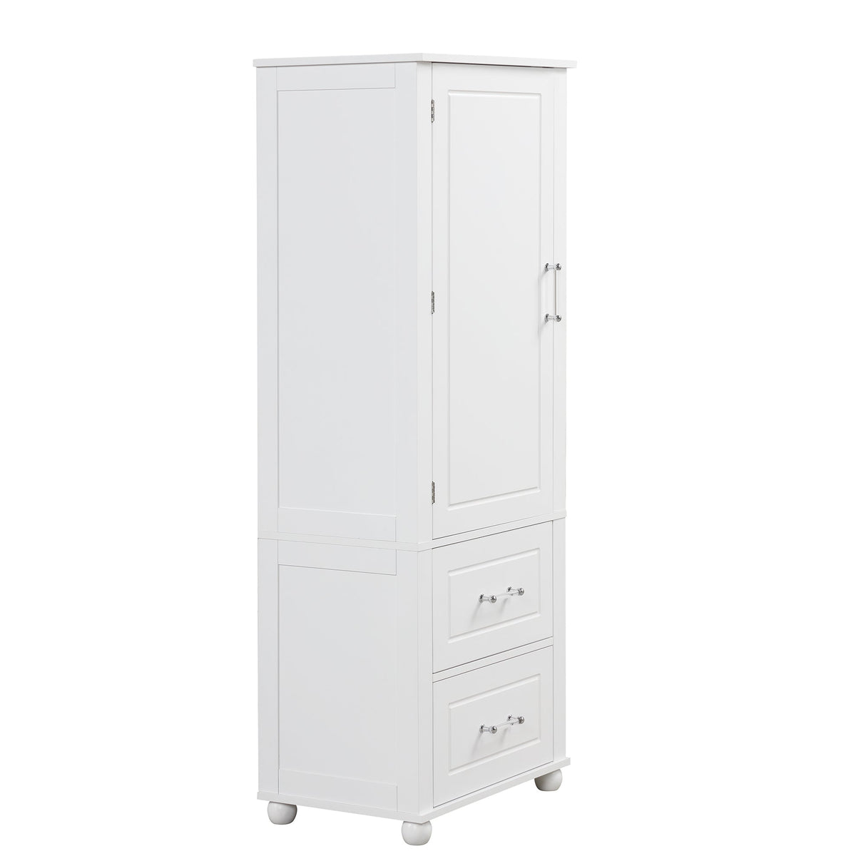 European Style Tall Bathroom Storage Cabinet with Adjustable Shelves and Drawers Julia M Home & Kitchen