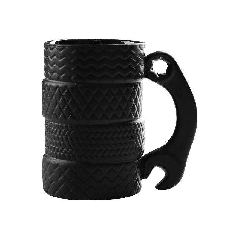 Creative Ceramic Mug Tire Shape Mug Cup Julia M Home & Kitchen