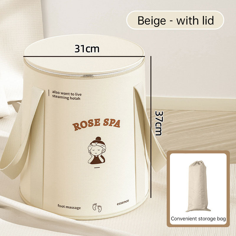 Foldable foot bath bag foot bath basin deep barrel over calf dormitory fumigation foot bath barrel household portable foot bath Julia M Home & Kitchen