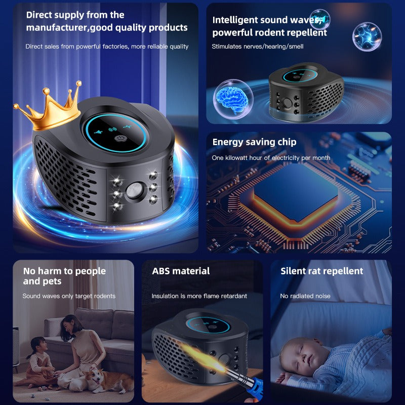 Powerful Mouse Mice Rat Bat Squirrel Insect Repellent Electronic Ultrasonic Rat Repeller eprolo