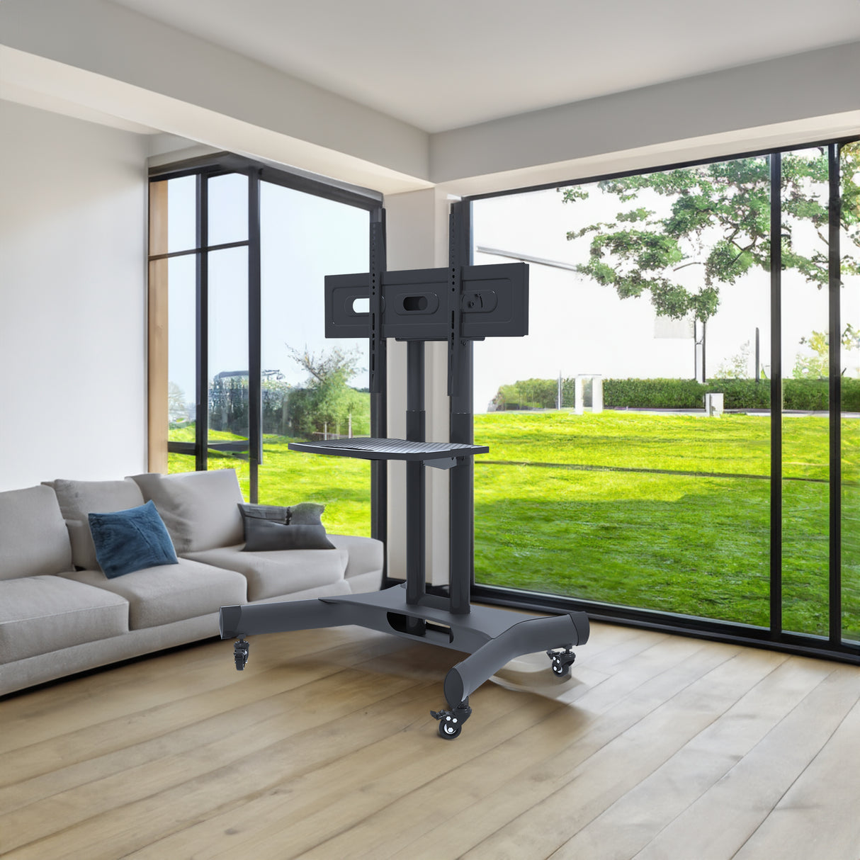 Universal Rotating TV Stand, Suitable for 32-80 inch TVs, Tiltable Desktop TV Stand, Maximum VESA 600x400mm (Black) - Julia M LifeStyles