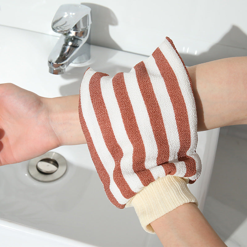 Thickened Bath Towel Household Adult Gloves Bath Towel Rubbing Mud To Remove Dead Skin Scrub Double-Sided Rubbing Back Pain Julia M Home & Kitchen