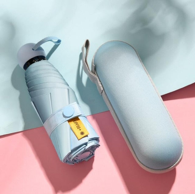 Small UV Protect Umbrella Mini Pocket 5 Folding Sun Rain Umbrella Waterproof Portable Travel Men Women Umbrella - Julia M LifeStyles