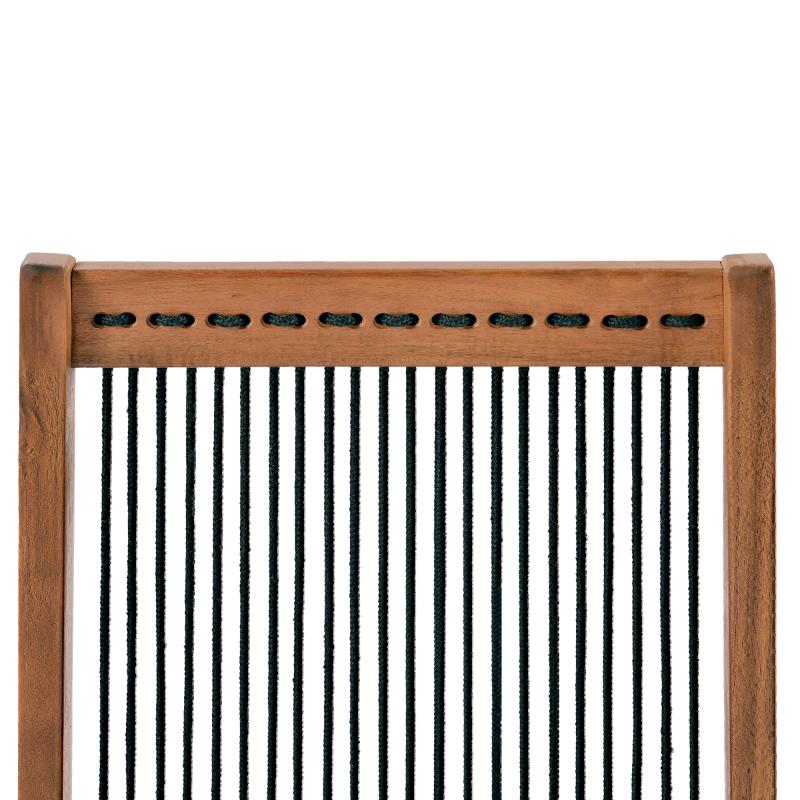 folding roping wood chair - Julia M LifeStyles