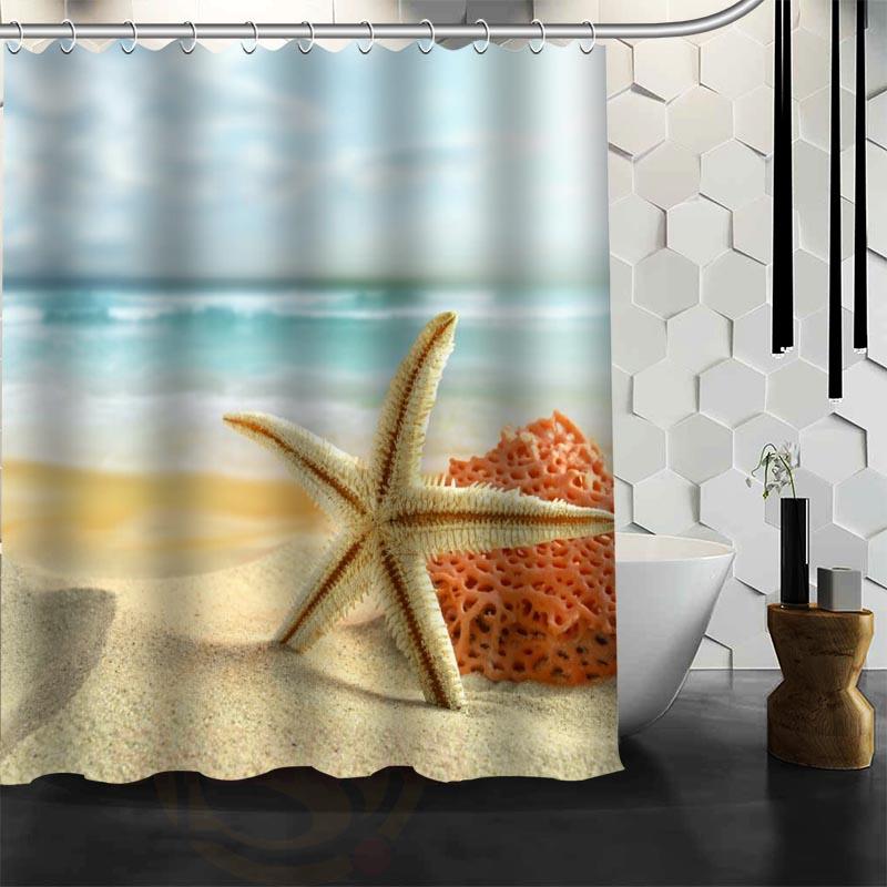 Waterproof Shower Curtain Bathroom Curtain Beach Spa Shower Curtain - Julia M LifeStyles