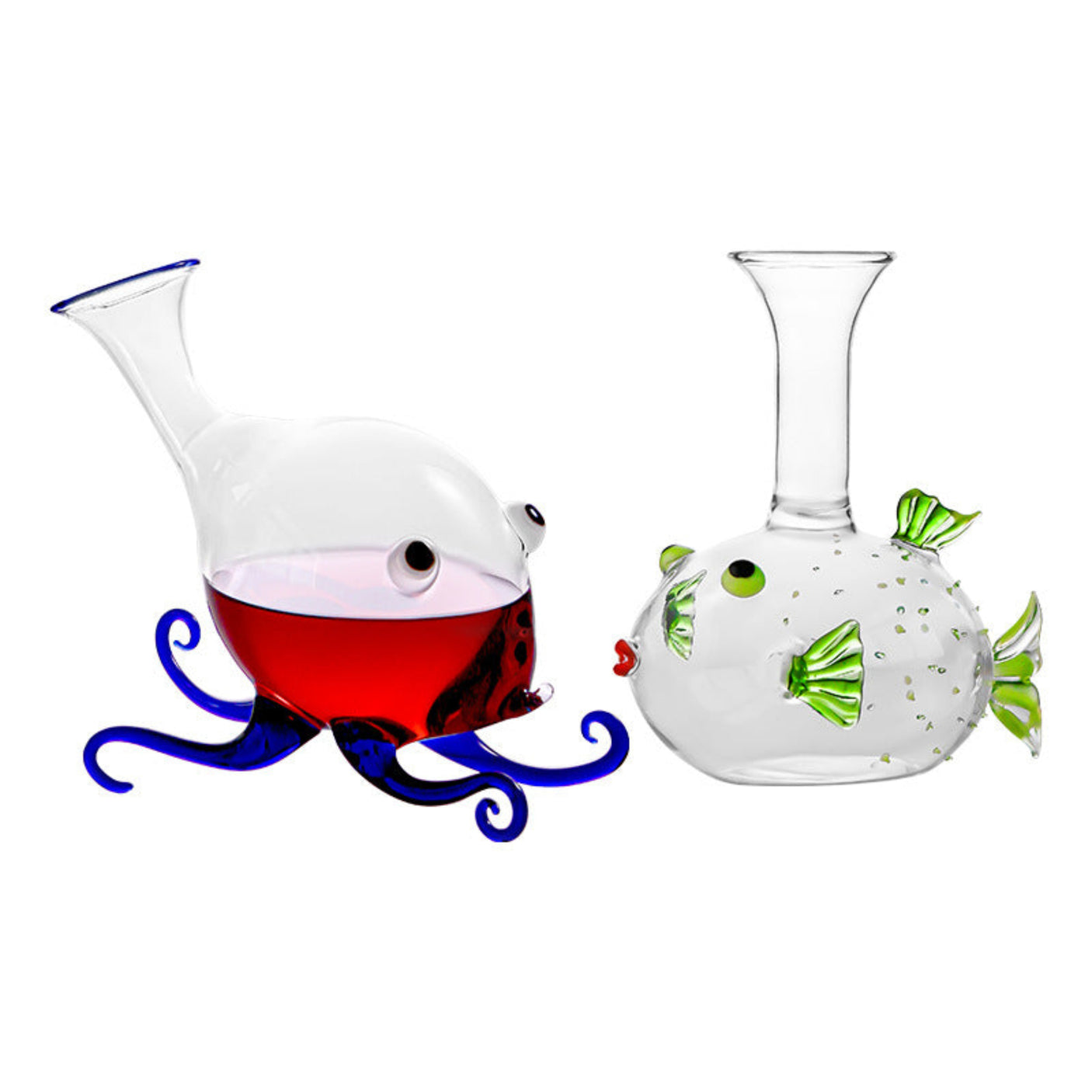 Octopus Pufferfish Red Wine Premium Grape Decanter