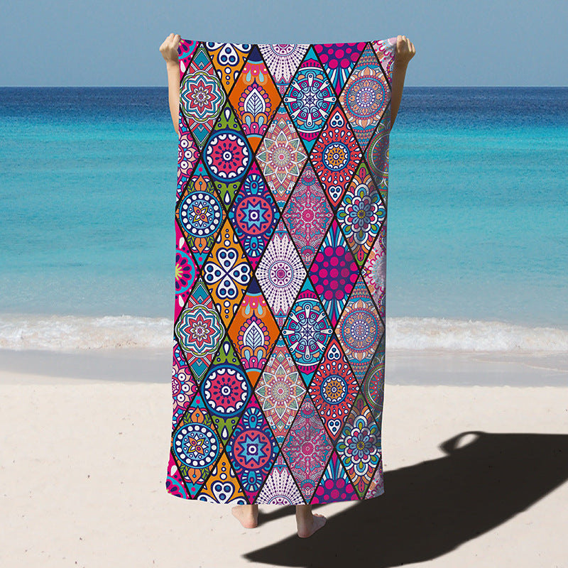 Luxury Quick-Dry Microfiber Swim Towel in Vibrant Colors