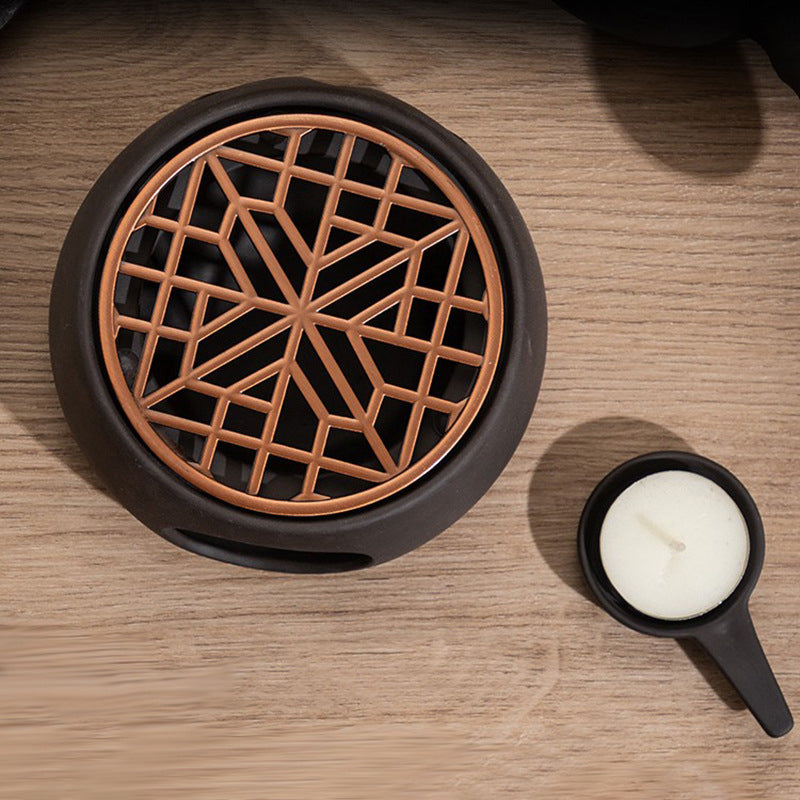 Ceramic Teapot Warmer Tea Warmer with Tealight Tray Candle Furnace Heating base - Julia M LifeStyles