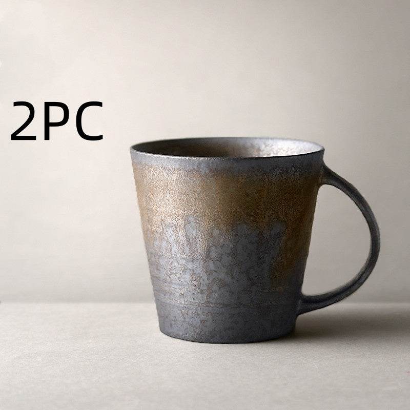 Vintage stoneware coffee cup